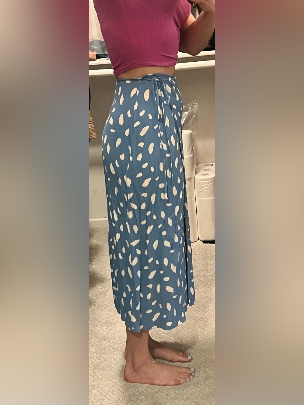 Reformation Kara Midi Wrap Skirt Size 2